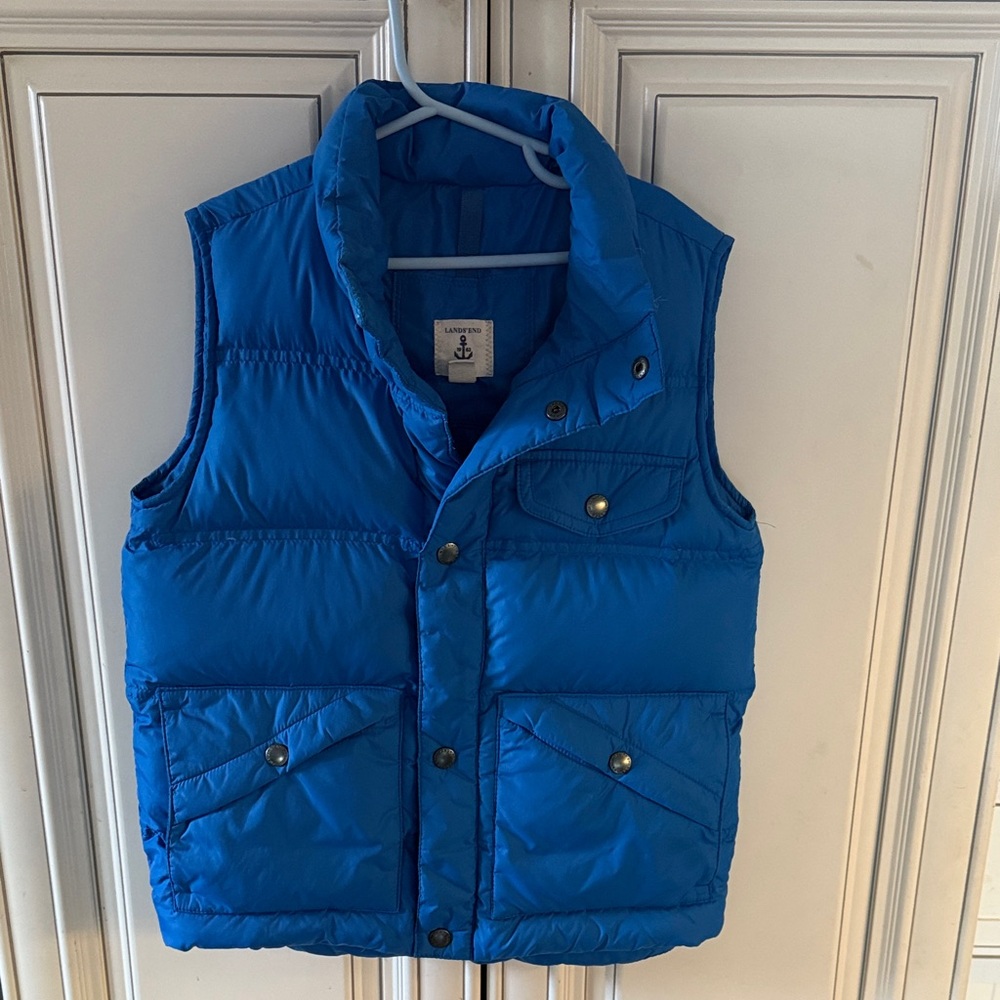 Lands' End Kids' Vibrant Blue Puffer Vest